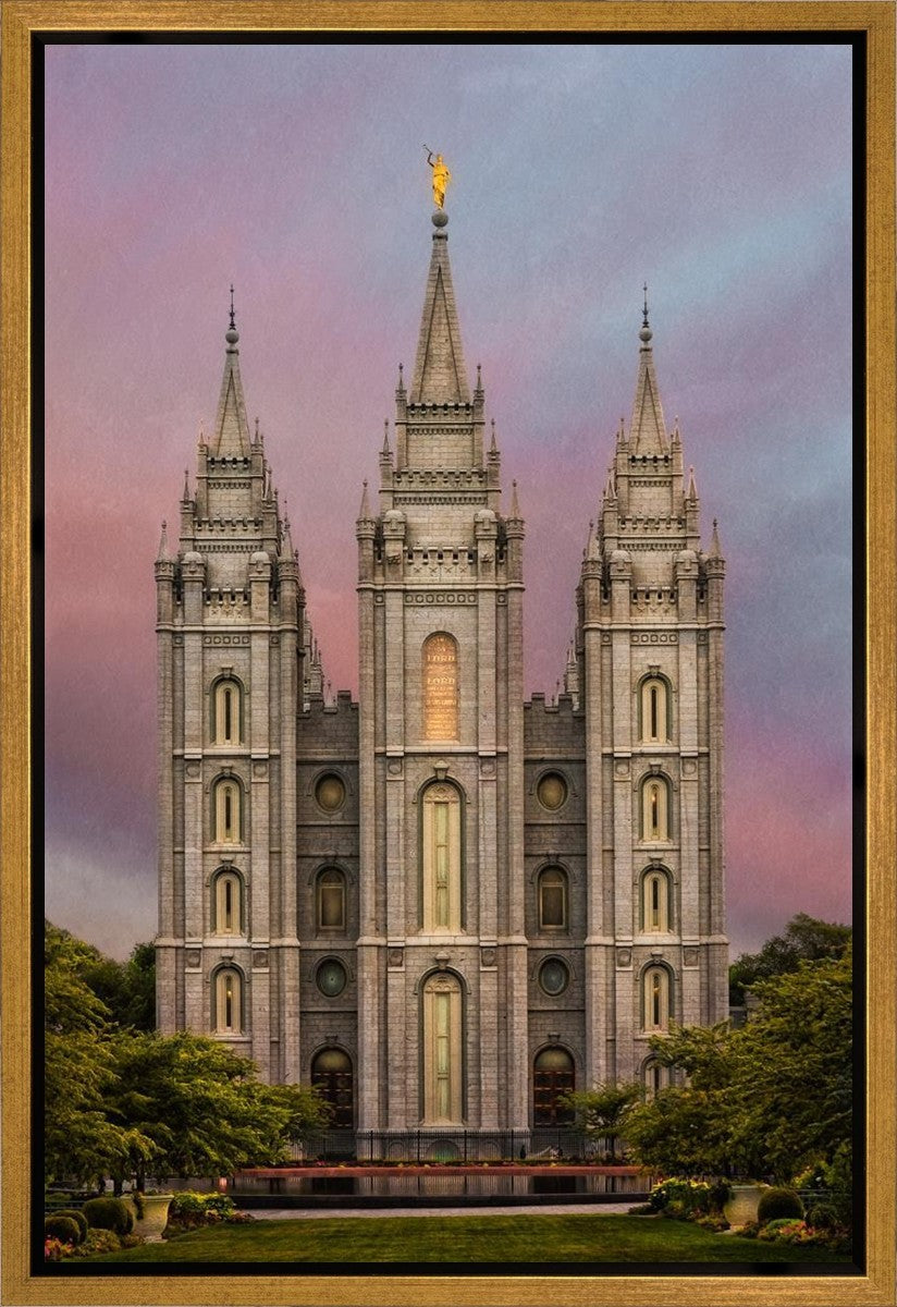 Salt Lake Mountain Of The Lord Gallery Wrap