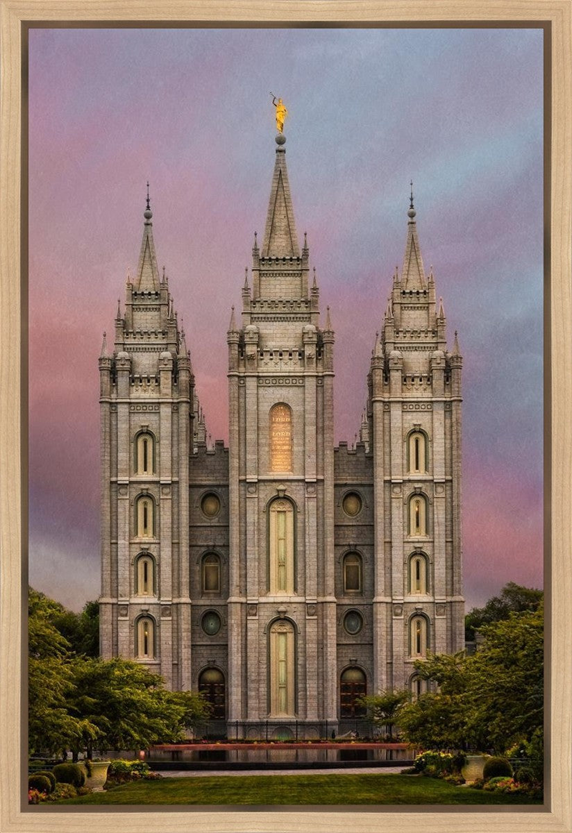 Salt Lake Mountain Of The Lord Gallery Wrap