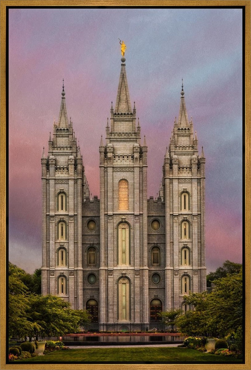 Salt Lake Mountain Of The Lord Gallery Wrap