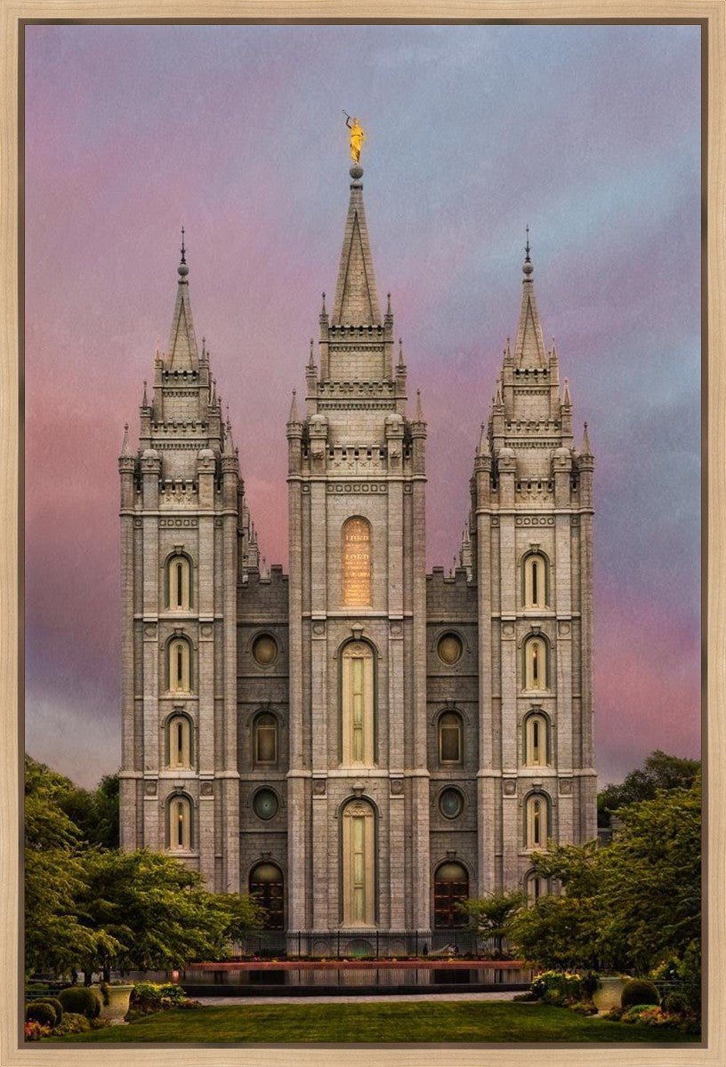 Salt Lake Mountain Of The Lord Gallery Wrap