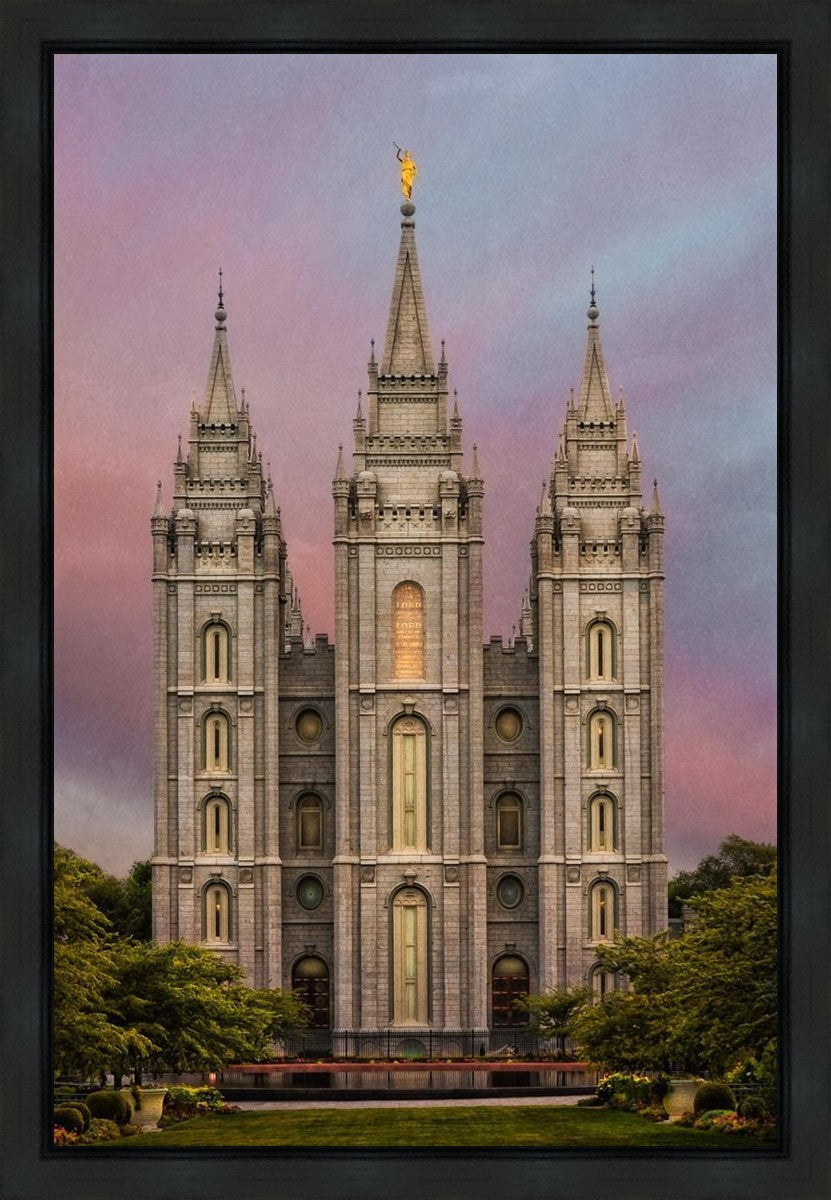 Salt Lake Mountain Of The Lord Gallery Wrap