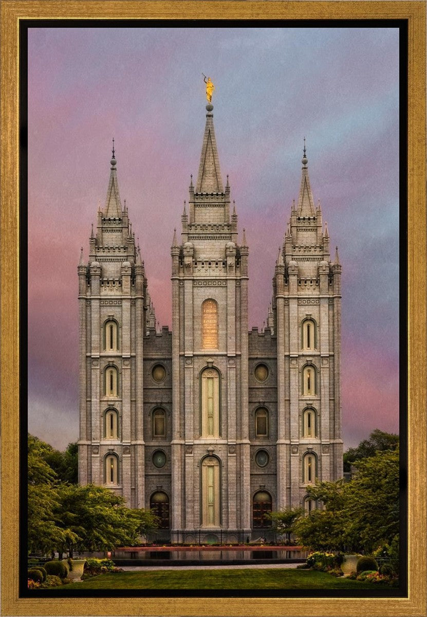 Salt Lake Mountain Of The Lord Gallery Wrap