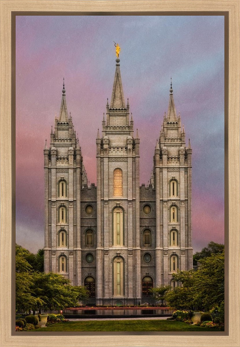 Salt Lake Mountain Of The Lord Gallery Wrap