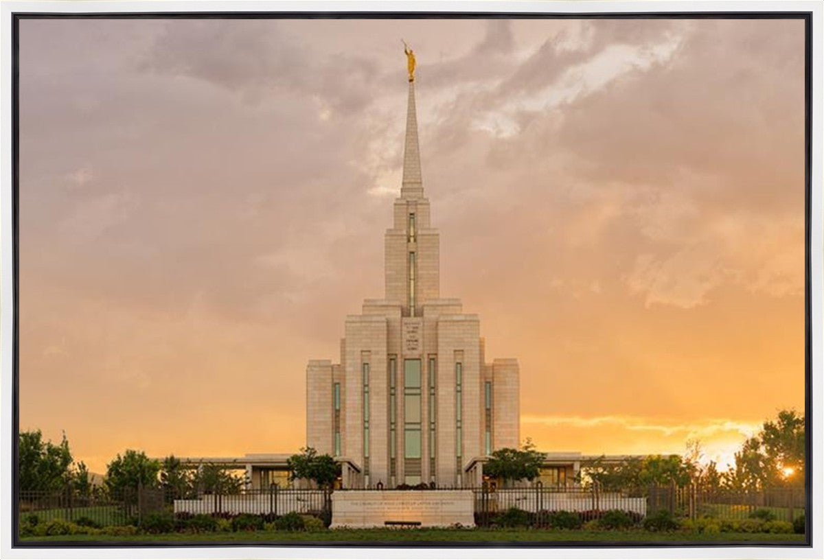 Oquirrh Mountain Sunset Gallery Wrap