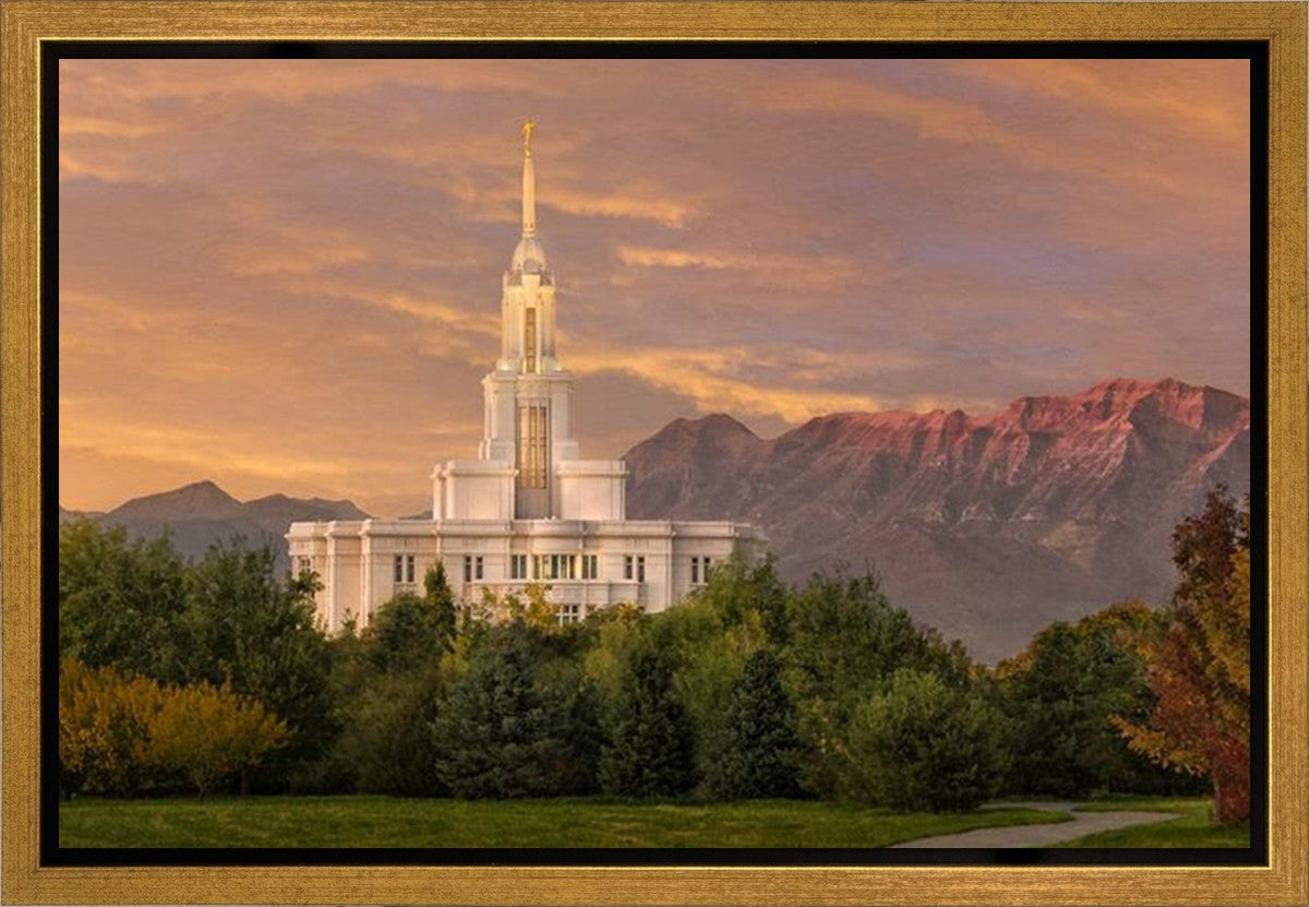 Payson Temple Golden Valley Gallery Wrap