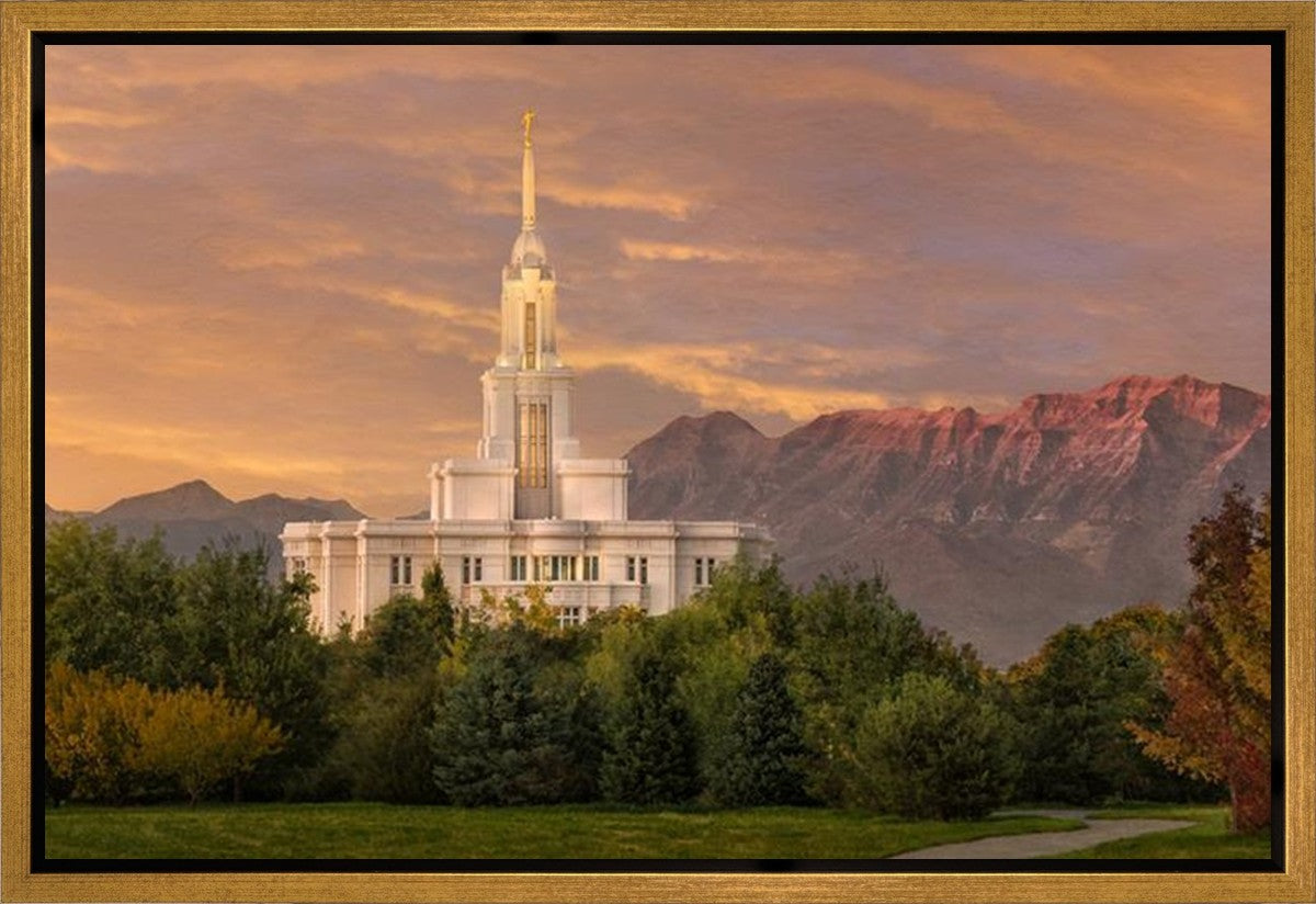 Payson Temple Golden Valley Gallery Wrap