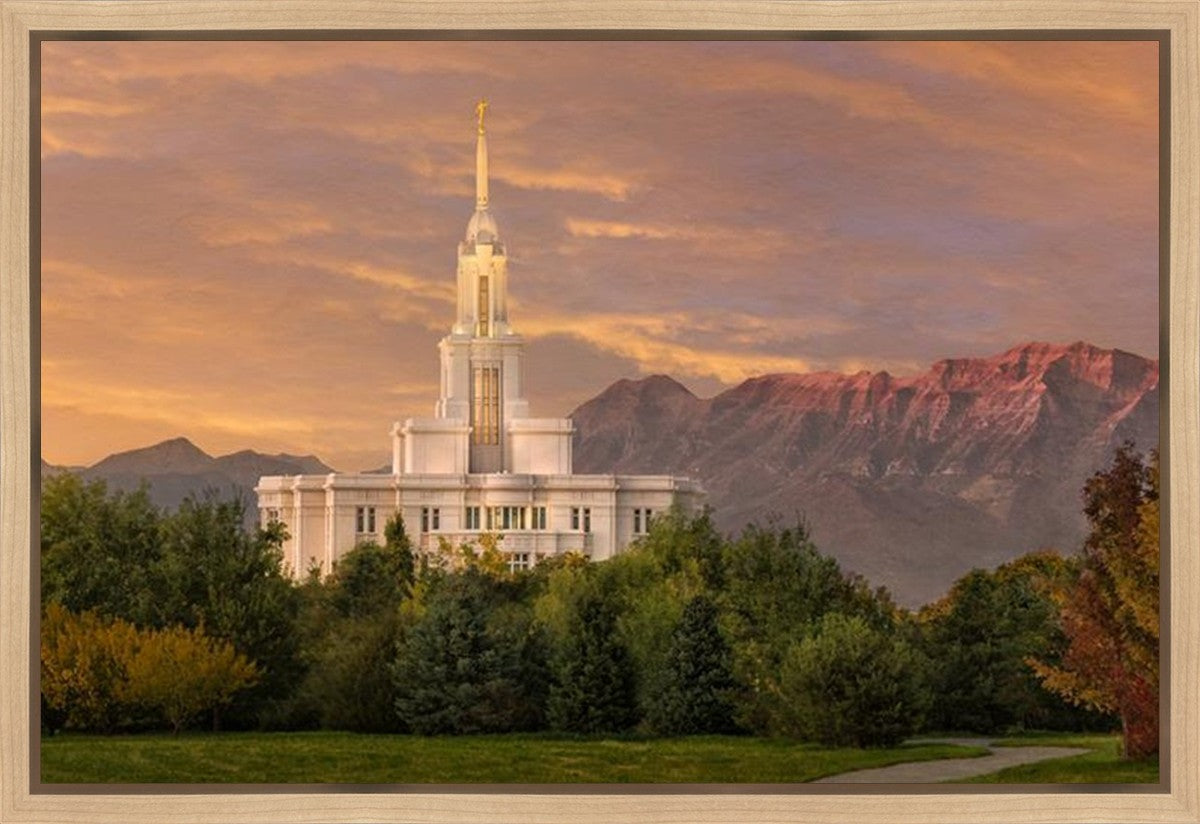 Payson Temple Golden Valley Gallery Wrap