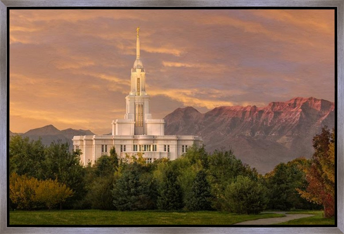 Payson Temple Golden Valley Gallery Wrap