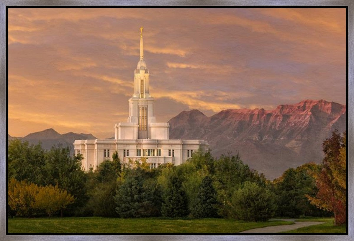 Payson Temple Golden Valley Gallery Wrap