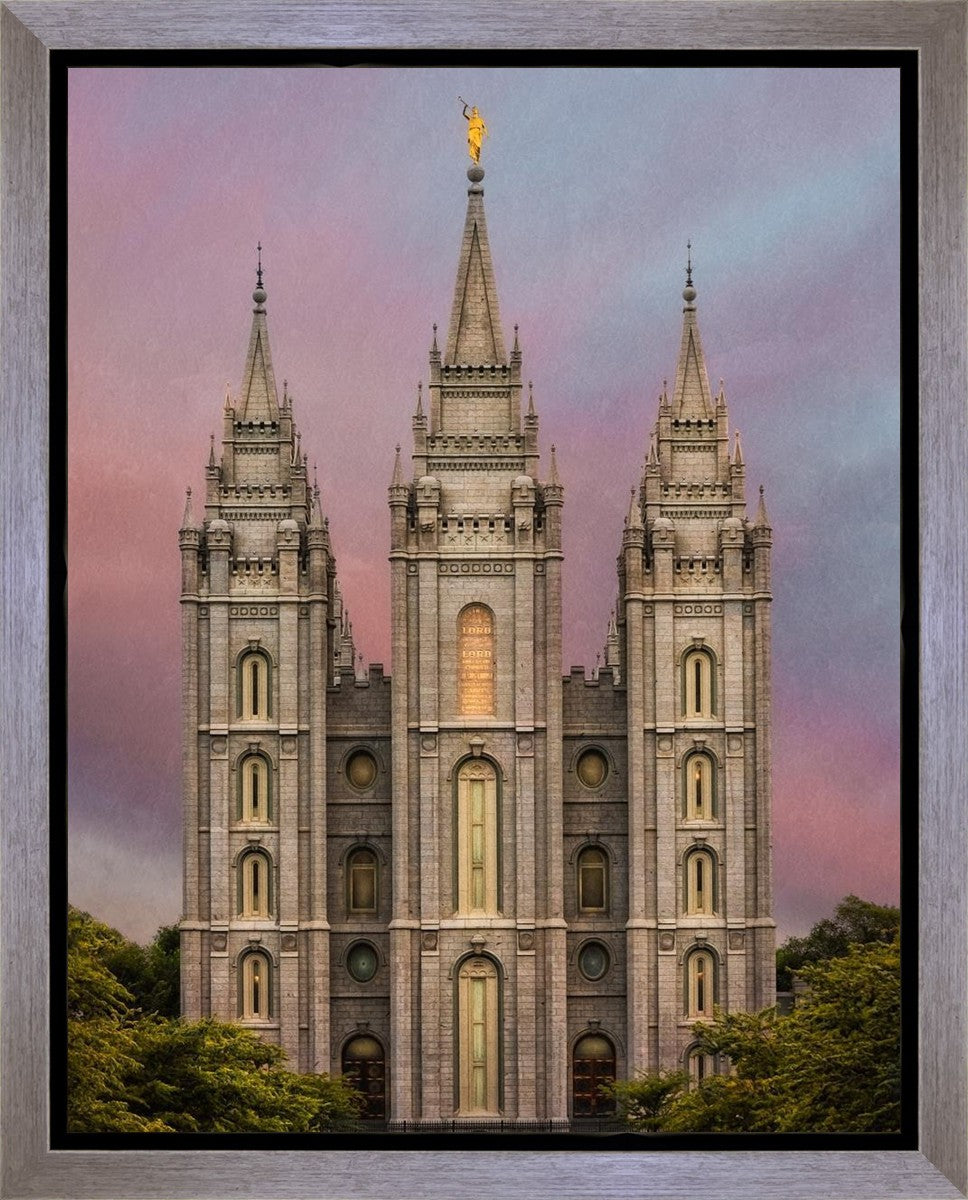 Salt Lake Mountain Of The Lord Gallery Wrap