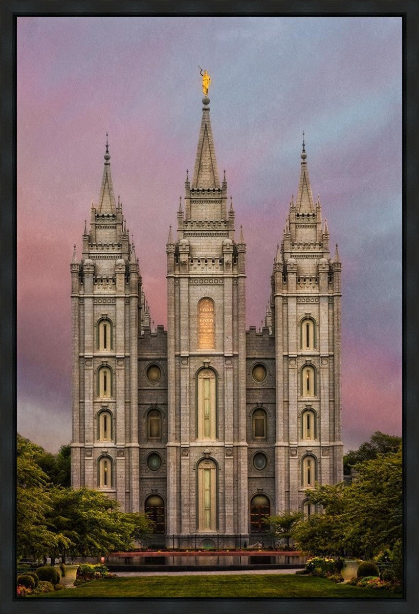 Salt Lake Mountain Of The Lord Gallery Wrap