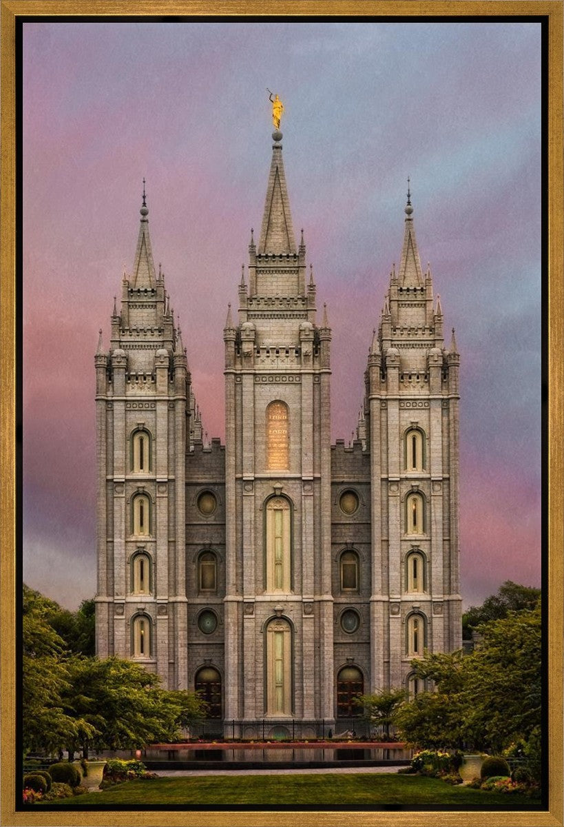 Salt Lake Mountain Of The Lord Gallery Wrap