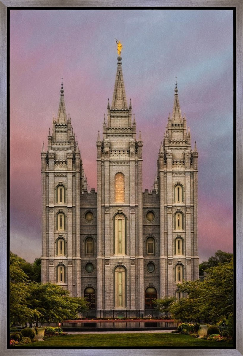 Salt Lake Mountain Of The Lord Gallery Wrap