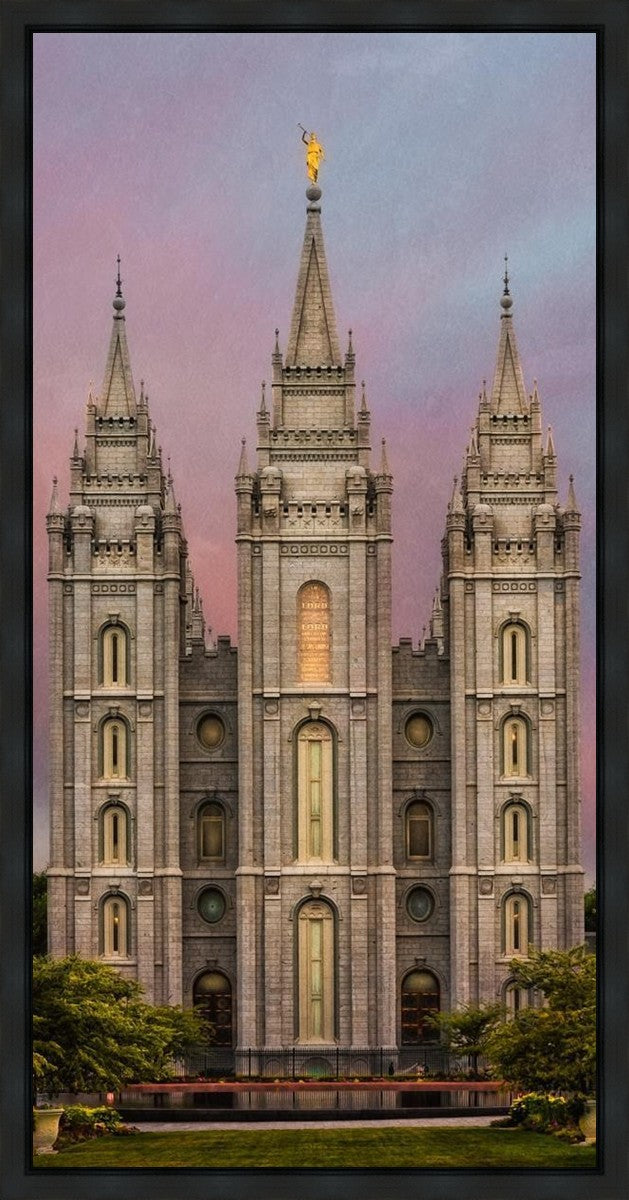 Salt Lake Mountain Of The Lord Gallery Wrap