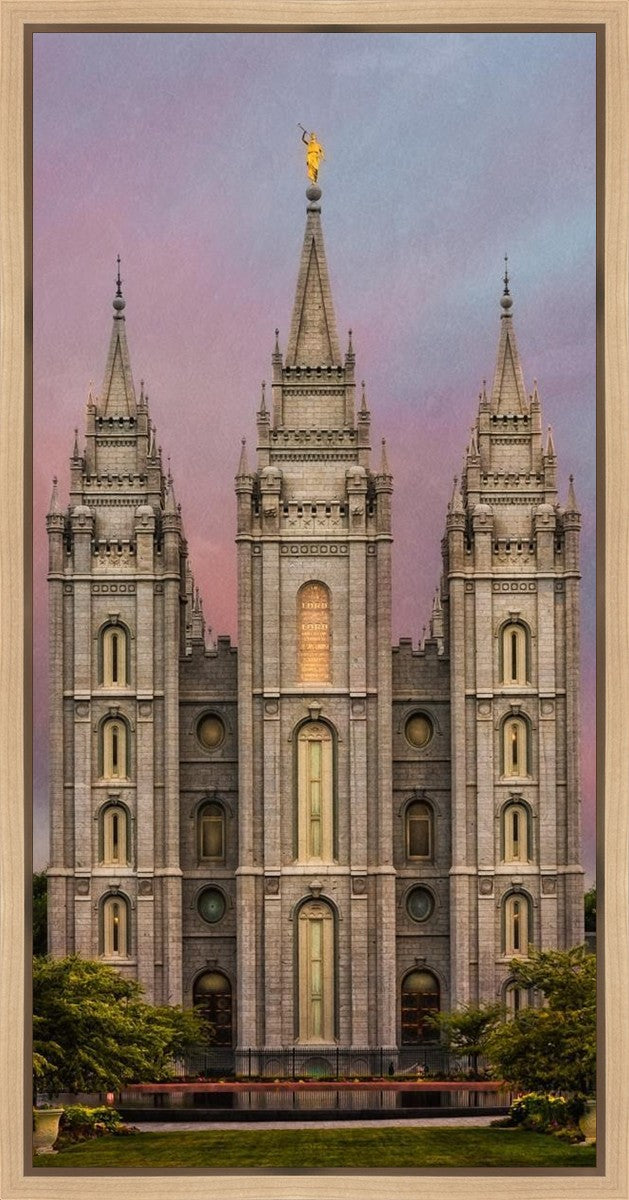 Salt Lake Mountain Of The Lord Gallery Wrap