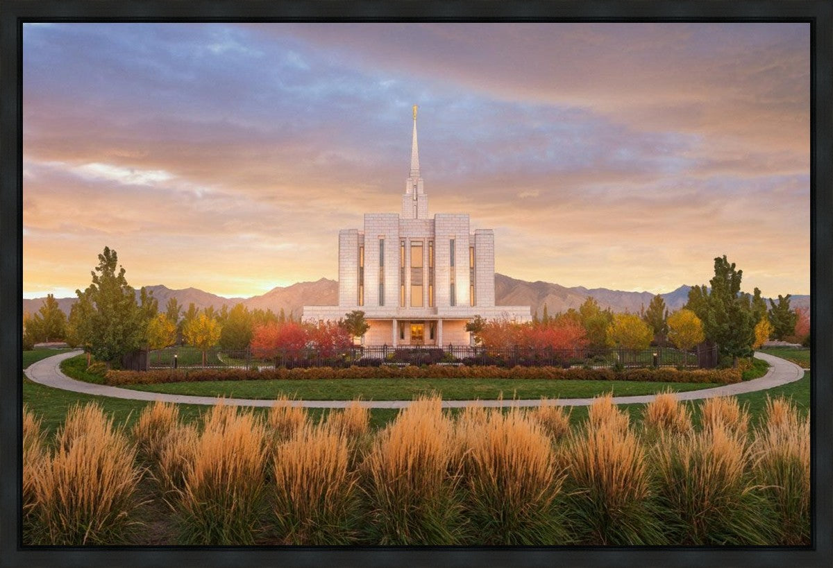 Oquirrh Mountain Sunrise Gallery Wrap