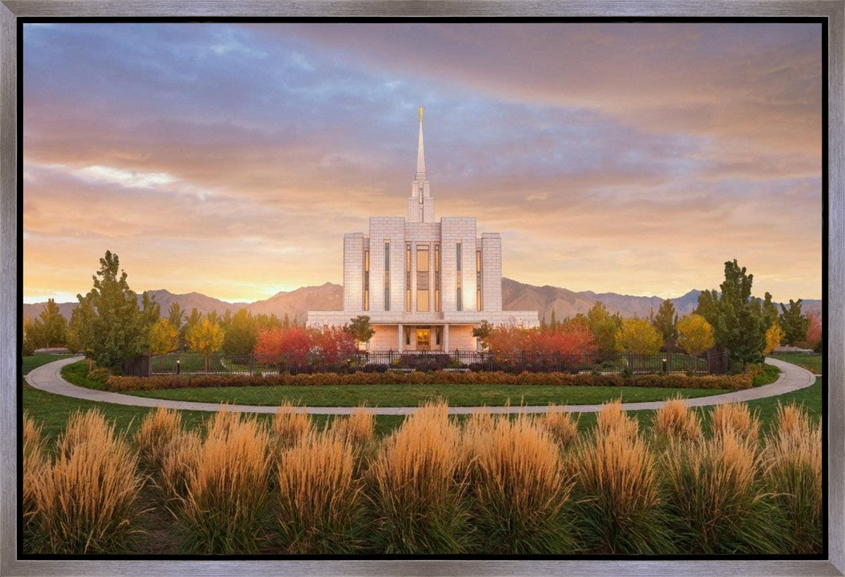 Oquirrh Mountain Sunrise Gallery Wrap