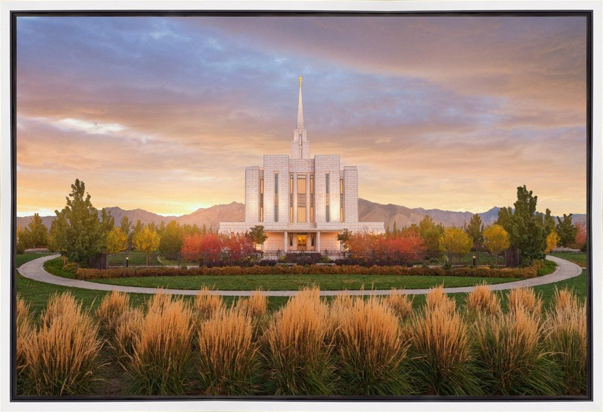 Oquirrh Mountain Sunrise Gallery Wrap