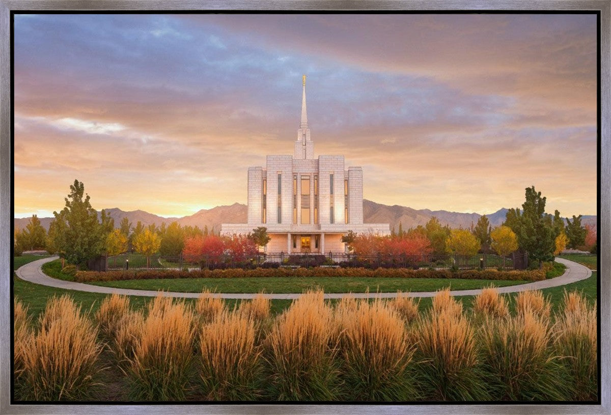 Oquirrh Mountain Sunrise Gallery Wrap