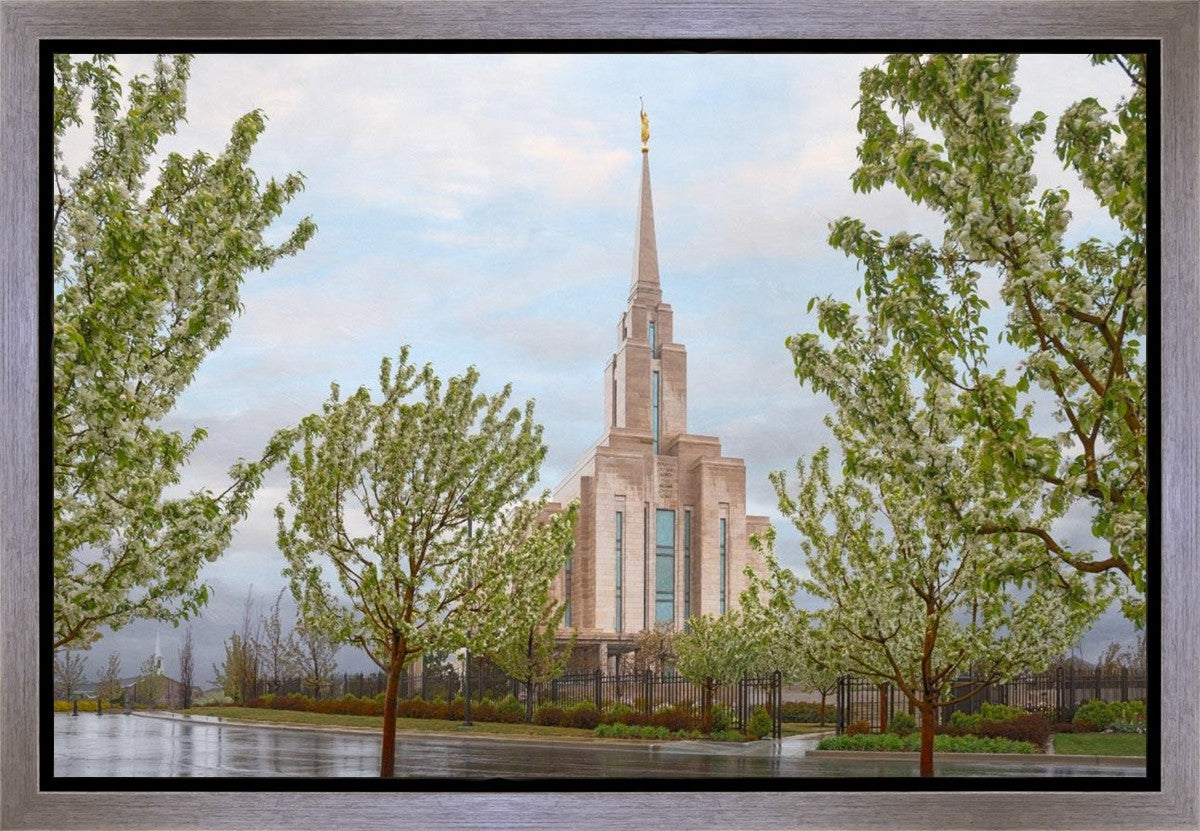 Oquirrh Mountain Rainfall Gallery Wrap