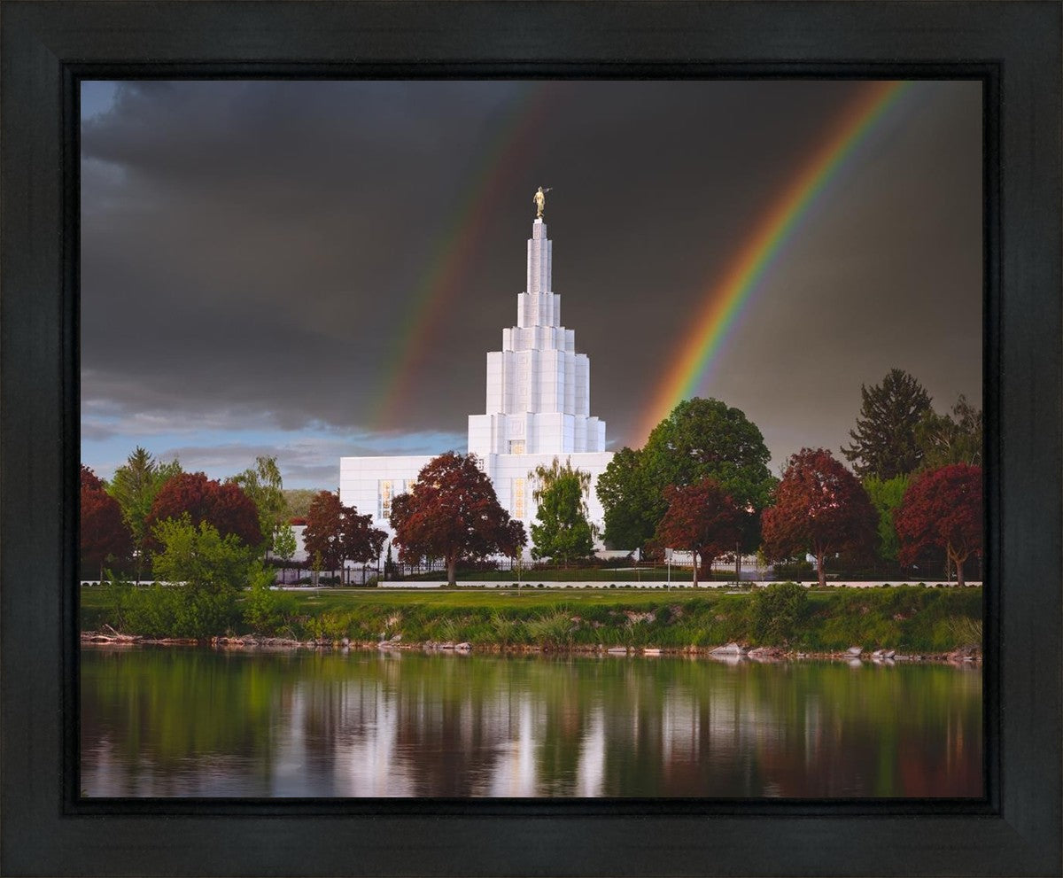 Idaho Falls Rainbow Gallery Wrap