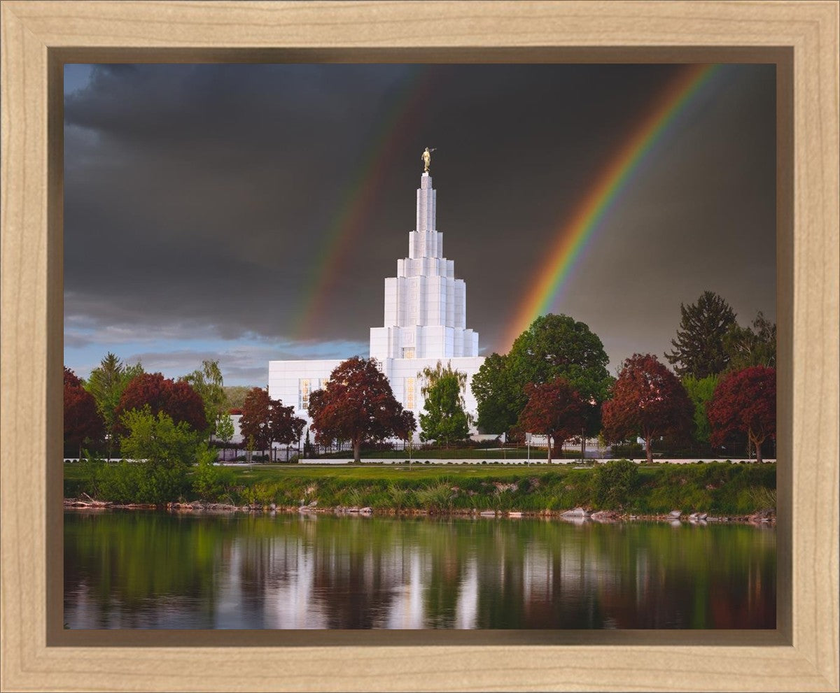 Idaho Falls Rainbow Gallery Wrap