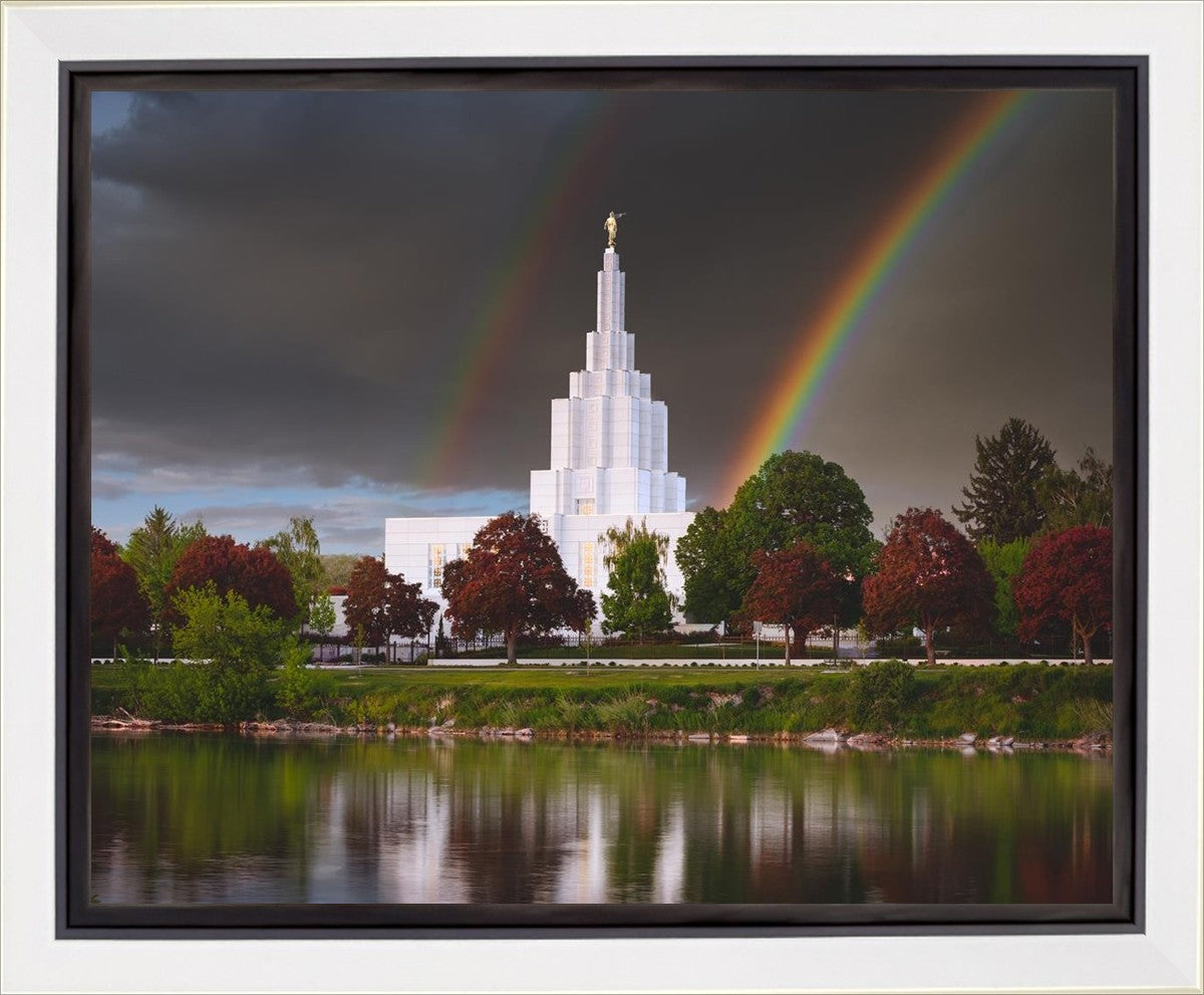 Idaho Falls Rainbow Gallery Wrap