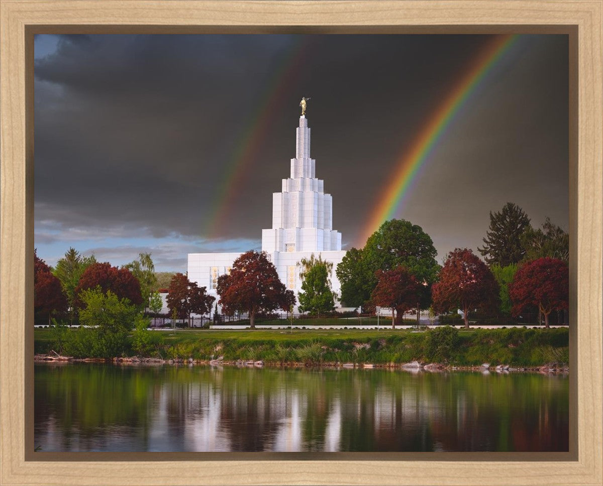 Idaho Falls Rainbow Gallery Wrap