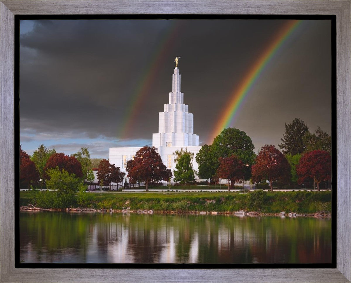 Idaho Falls Rainbow Gallery Wrap