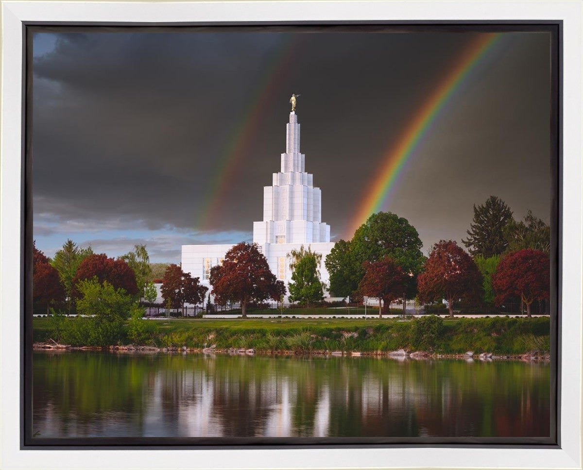 Idaho Falls Rainbow Gallery Wrap