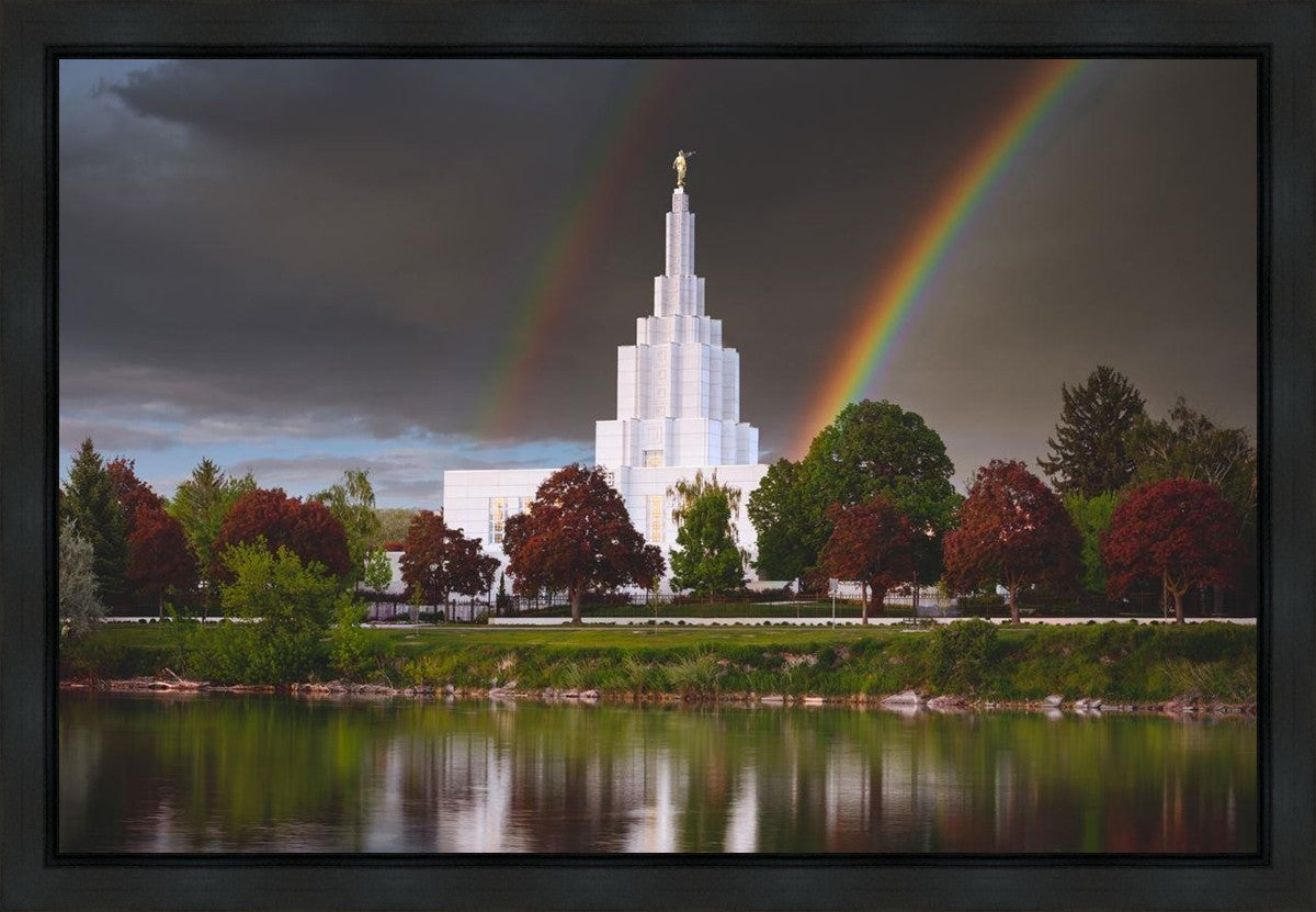 Idaho Falls Rainbow Gallery Wrap