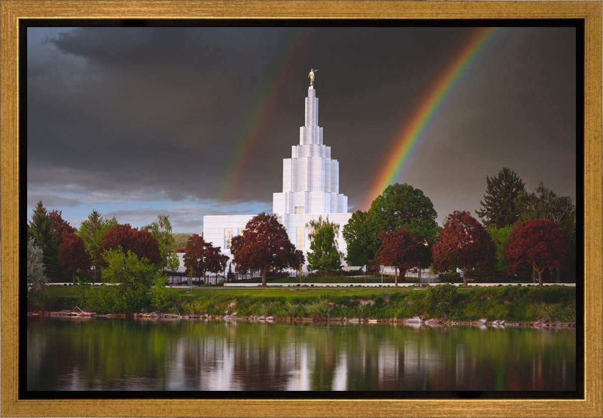 Idaho Falls Rainbow Gallery Wrap