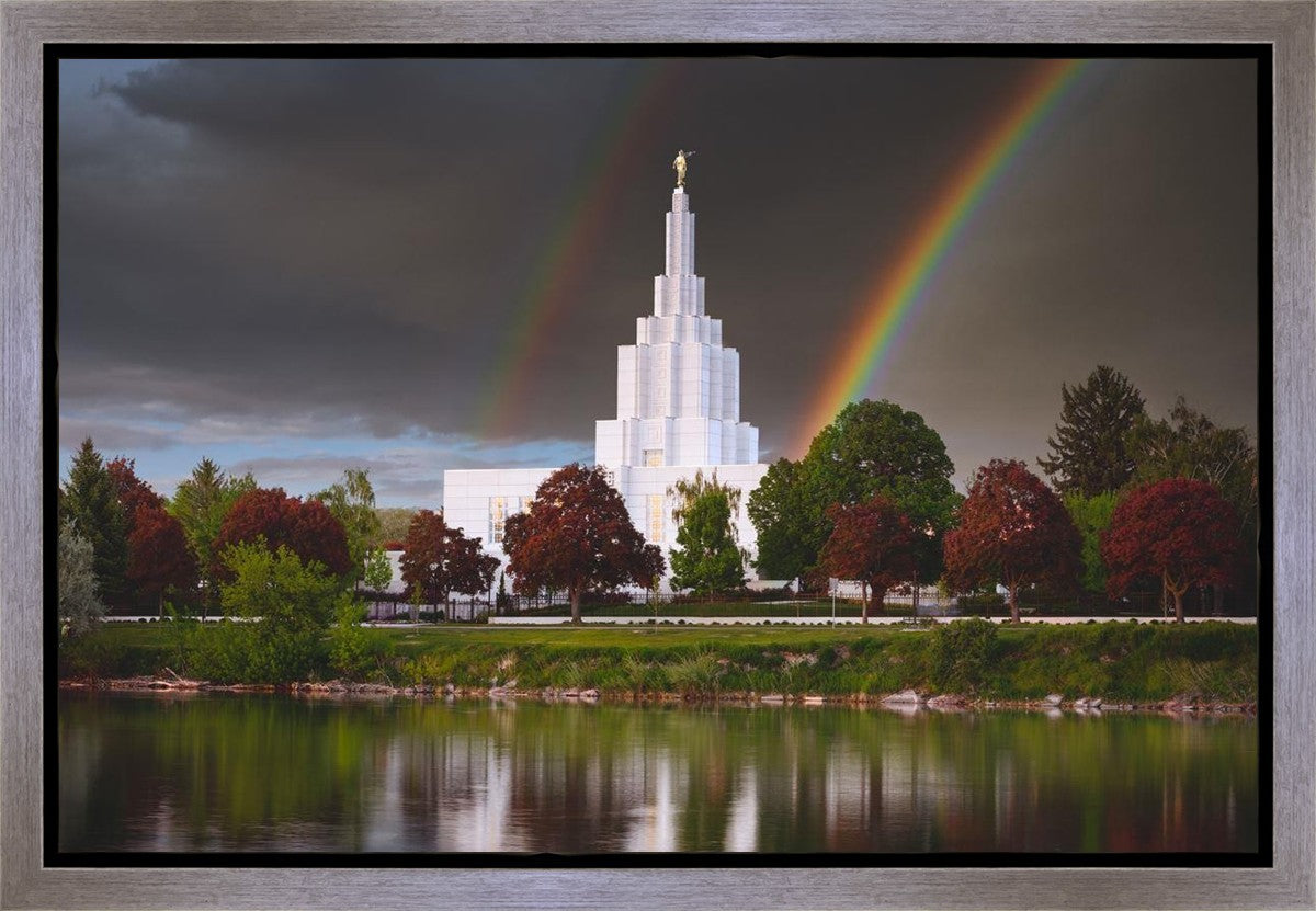 Idaho Falls Rainbow Gallery Wrap
