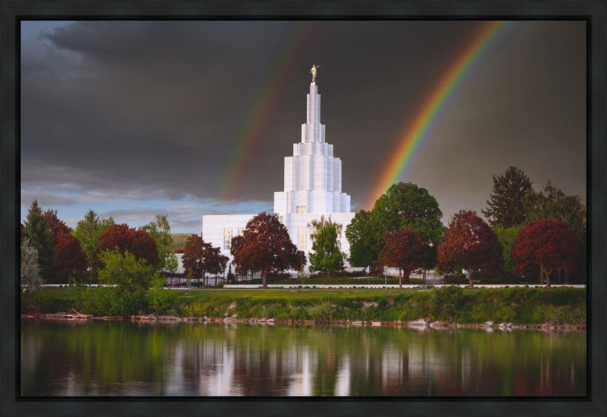 Idaho Falls Rainbow Gallery Wrap
