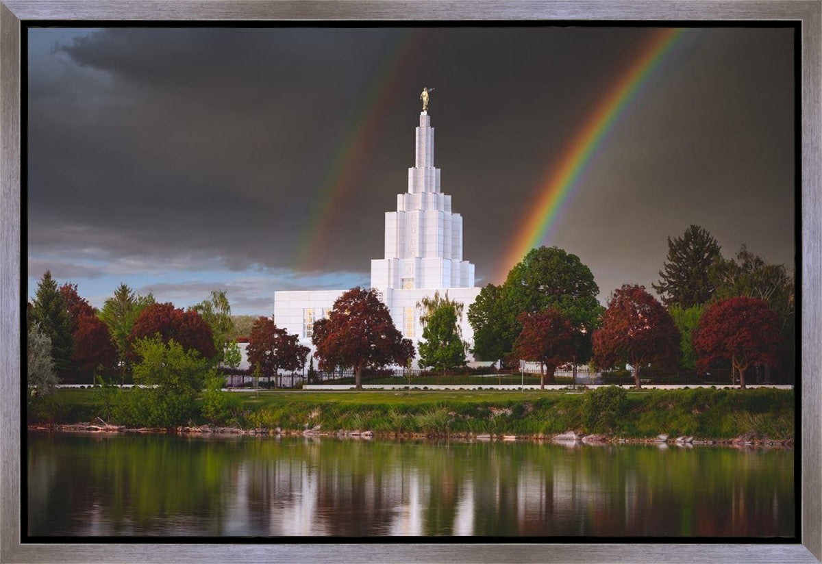Idaho Falls Rainbow Gallery Wrap