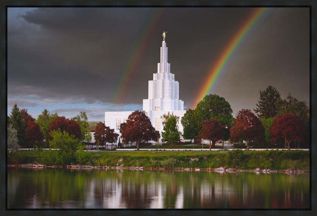 Idaho Falls Rainbow Gallery Wrap