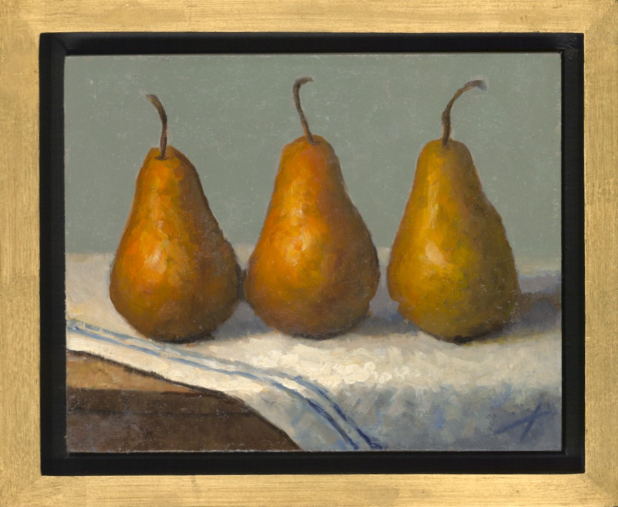 Three Boscs on Gray Original Artwork