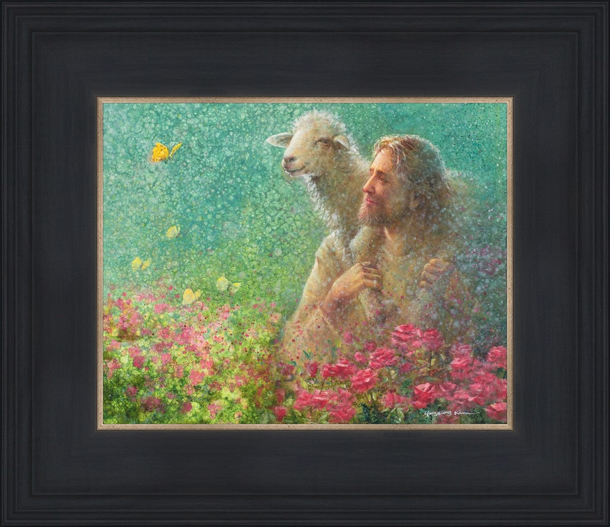 with the lord by yongsung kim jesus christ with lamb on his right ...