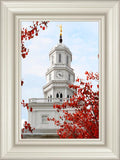 Nauvoo Red Leaves Over Spire
