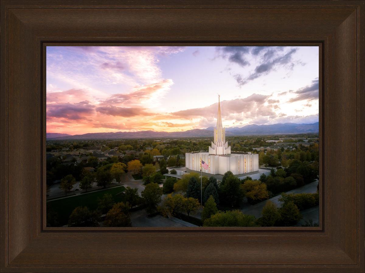 Jordan River Night Glow Aerial