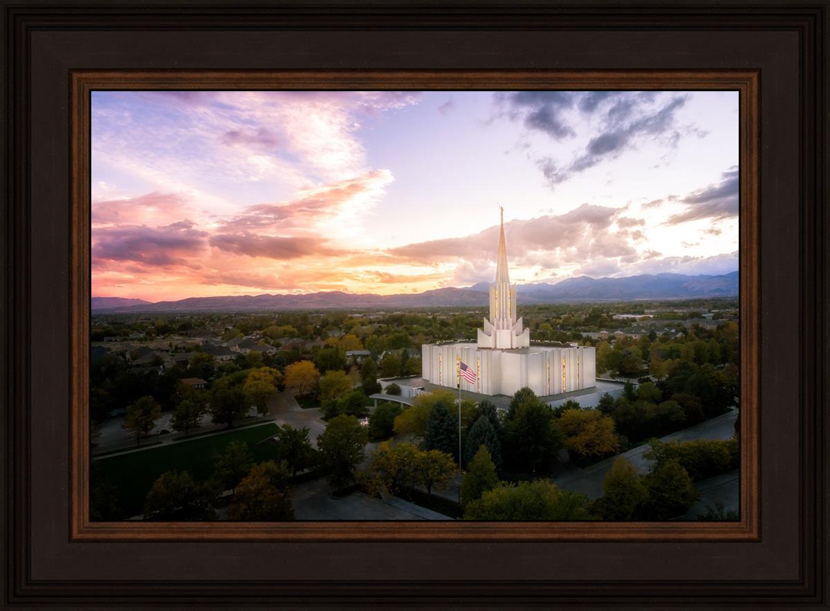 Jordan River Night Glow Aerial