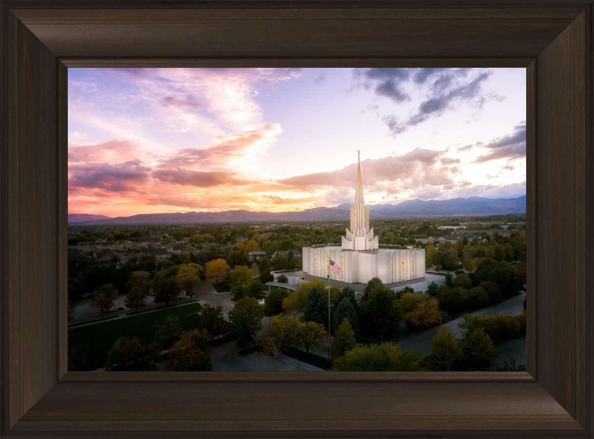 Jordan River Night Glow Aerial