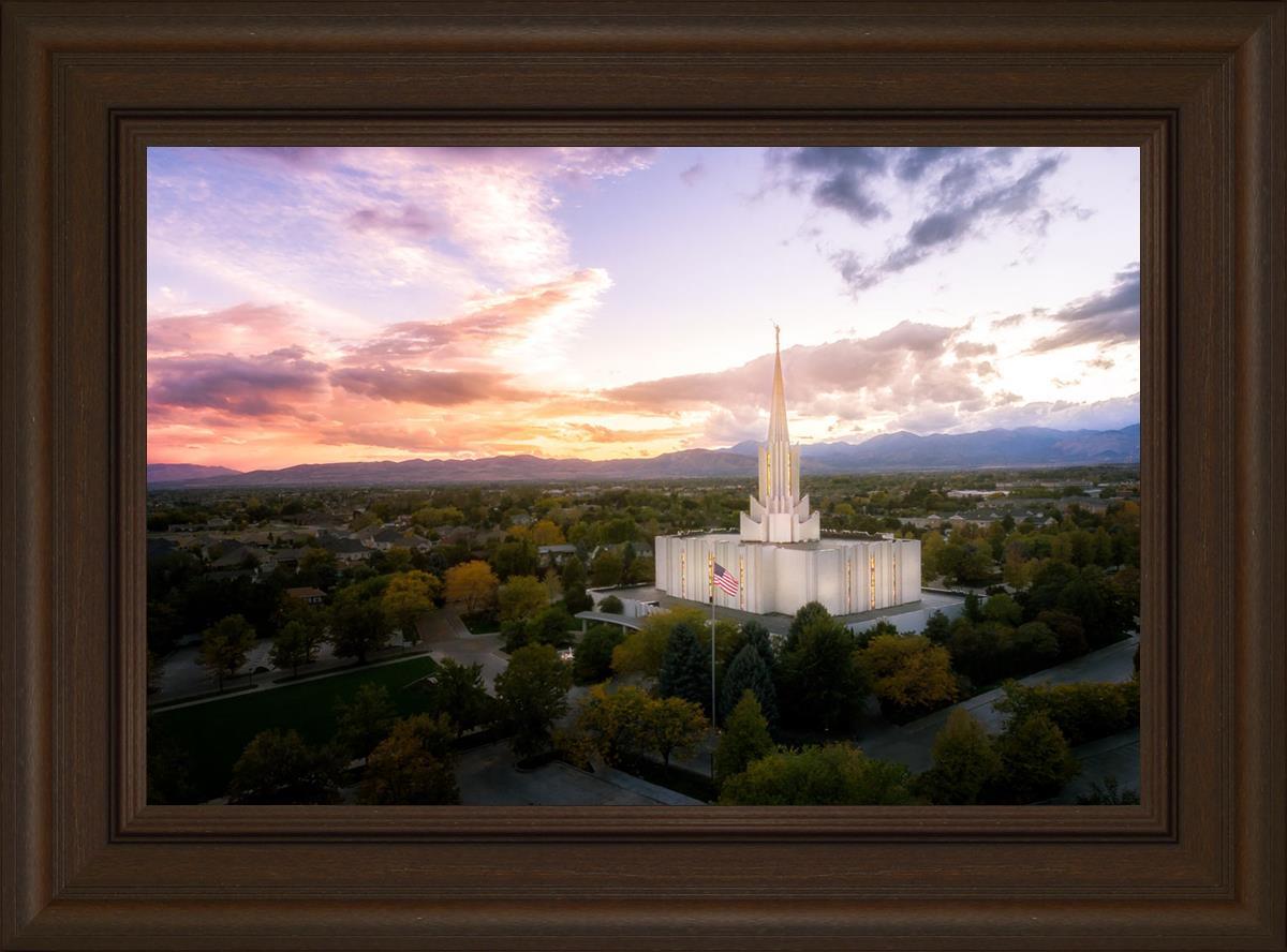 Jordan River Night Glow Aerial