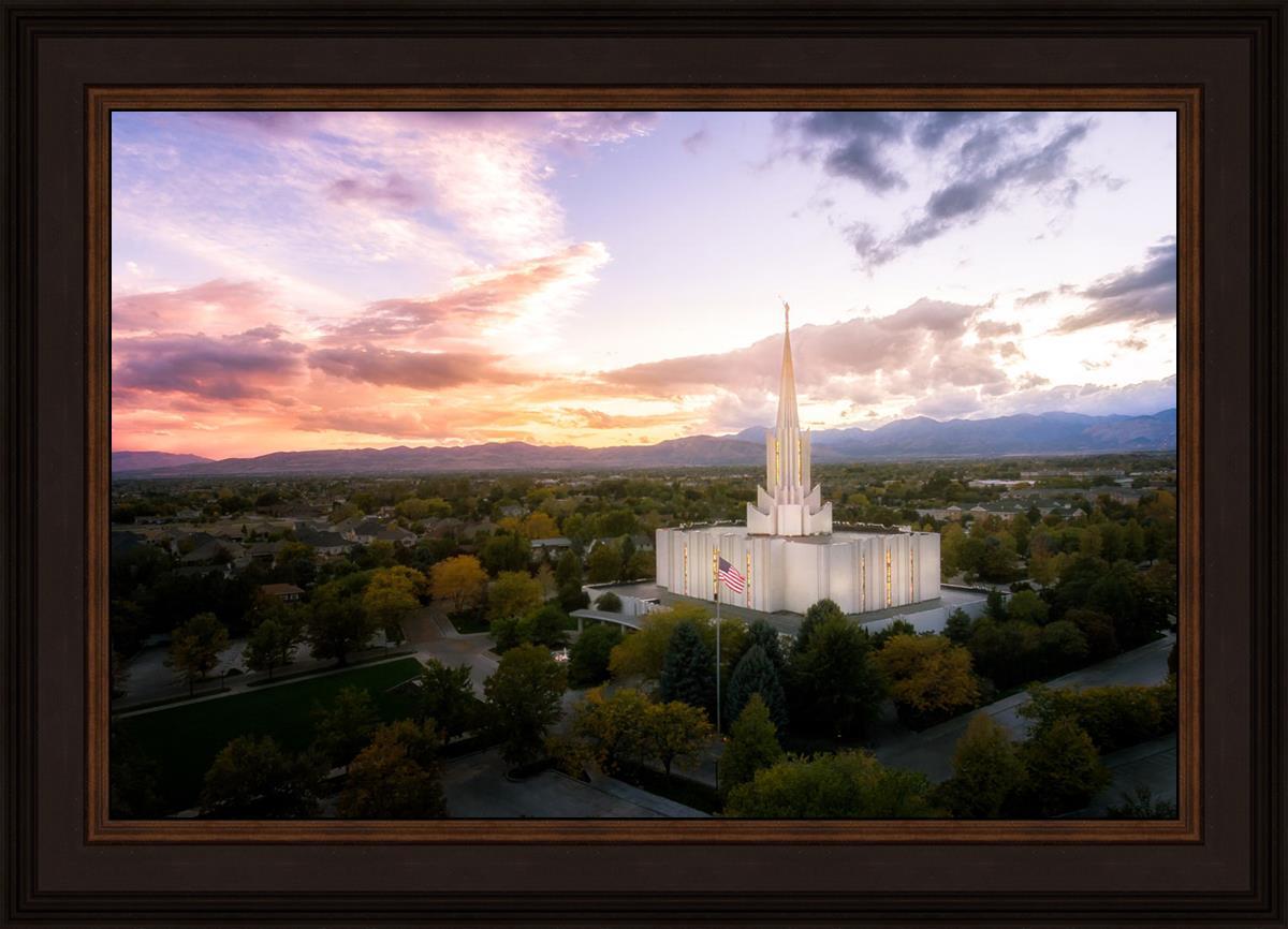 Jordan River Night Glow Aerial
