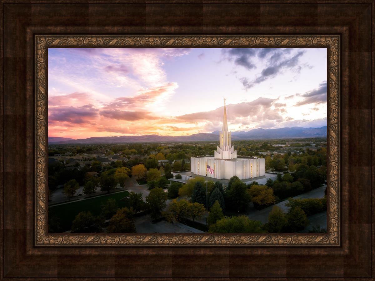 Jordan River Night Glow Aerial