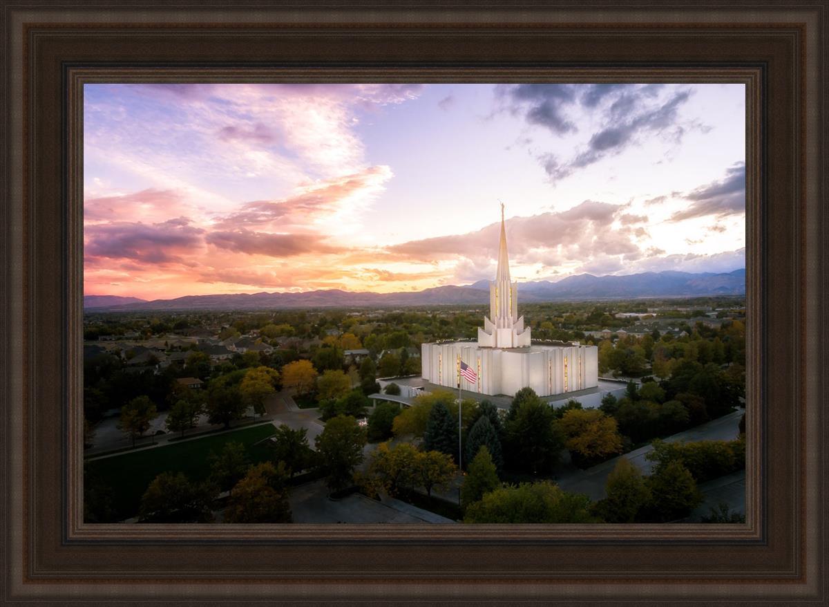 Jordan River Night Glow Aerial
