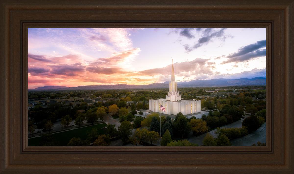 Jordan River Night Glow Aerial
