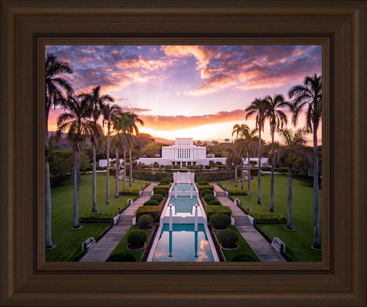 Laie Sunset Aerial