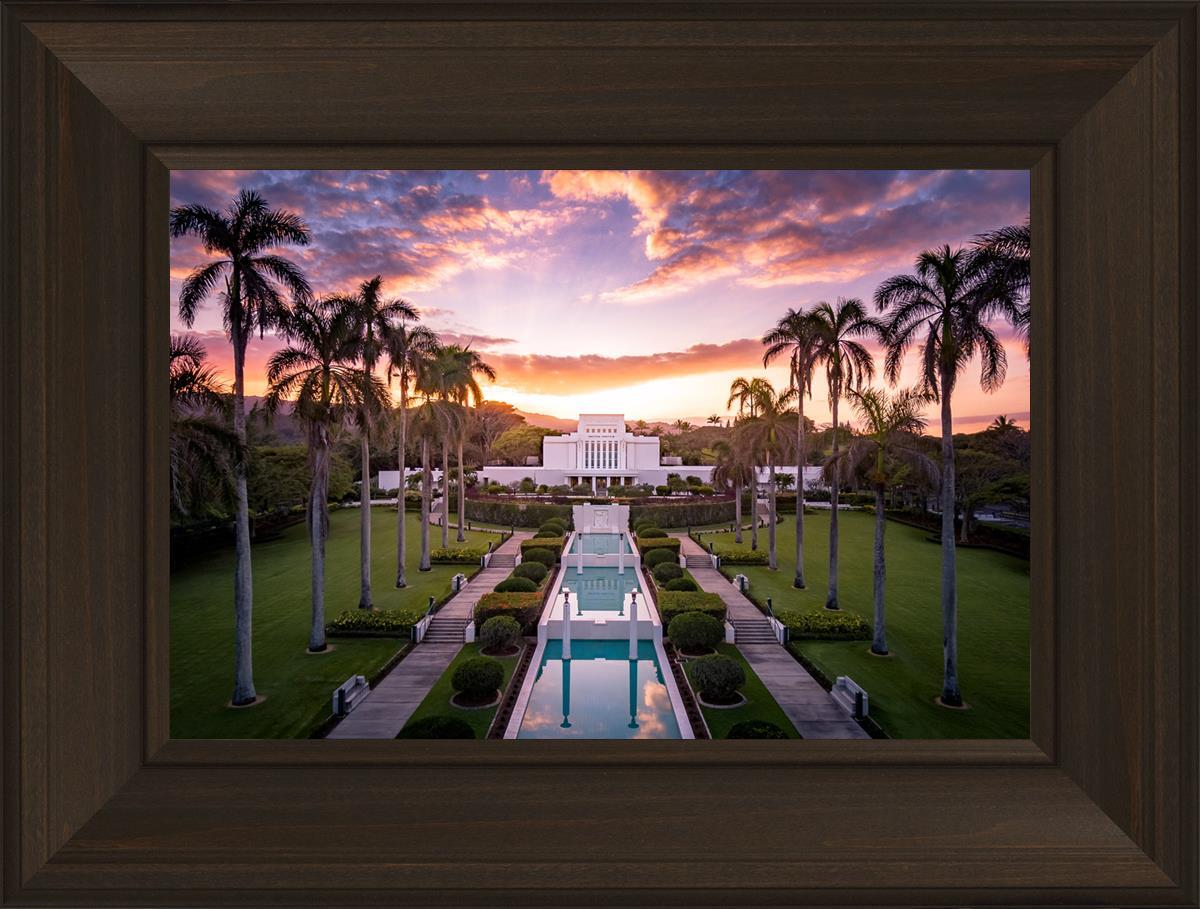 Laie Sunset Aerial