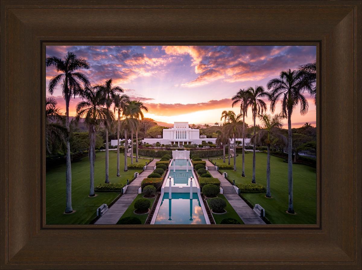 Laie Sunset Aerial